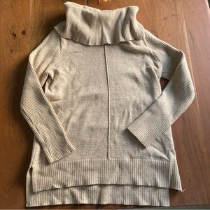 Vision 155 Soft Beige Cowl Neck Cozy Sweater Size S